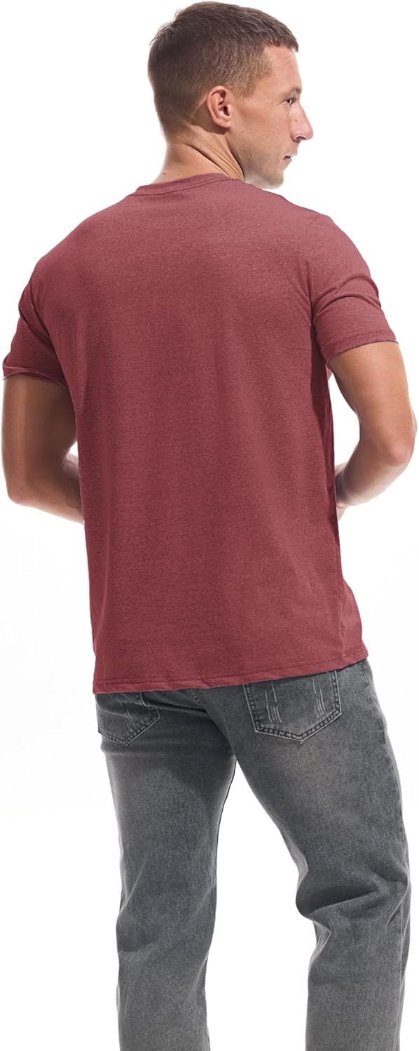 VEIISAR Premium V Neck T Shirts for Men - Modern Fitted Tees Vneck Undershirts