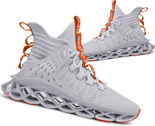 Hello MrLin Men's Running Shoes Non Slip Athletic Tennis Walking Blade Type Sneakers Hip Hop