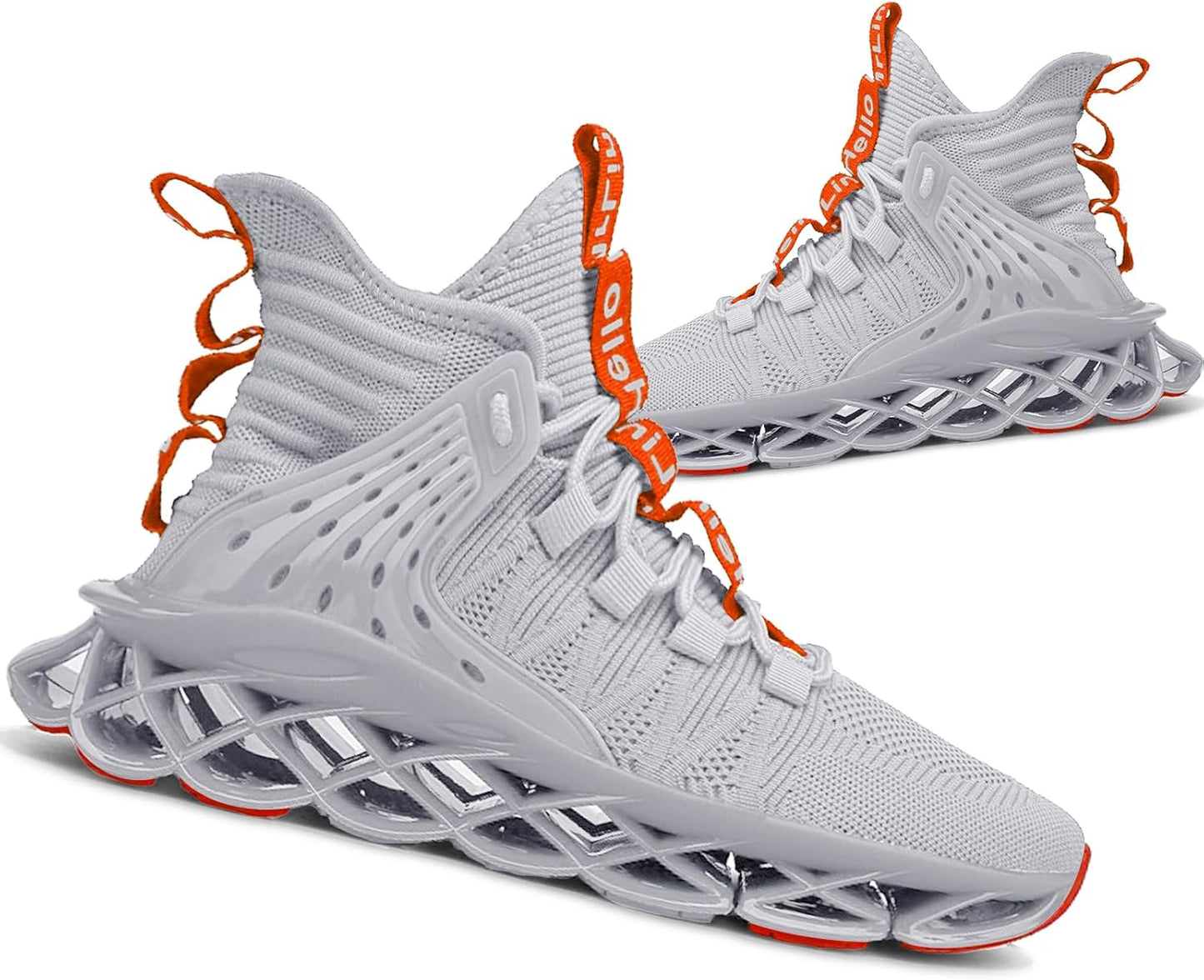 Hello MrLin Men's Running Shoes Non Slip Athletic Tennis Walking Blade Type Sneakers Hip Hop