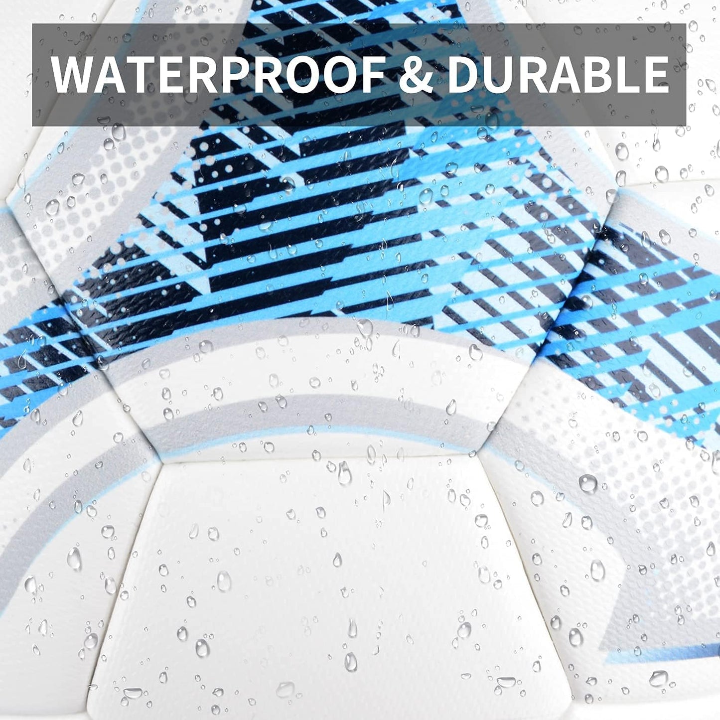 SHOKE Soccer Ball Size 5 Official Size Soccer Ball Thermal Bonded Training Slip Resistant