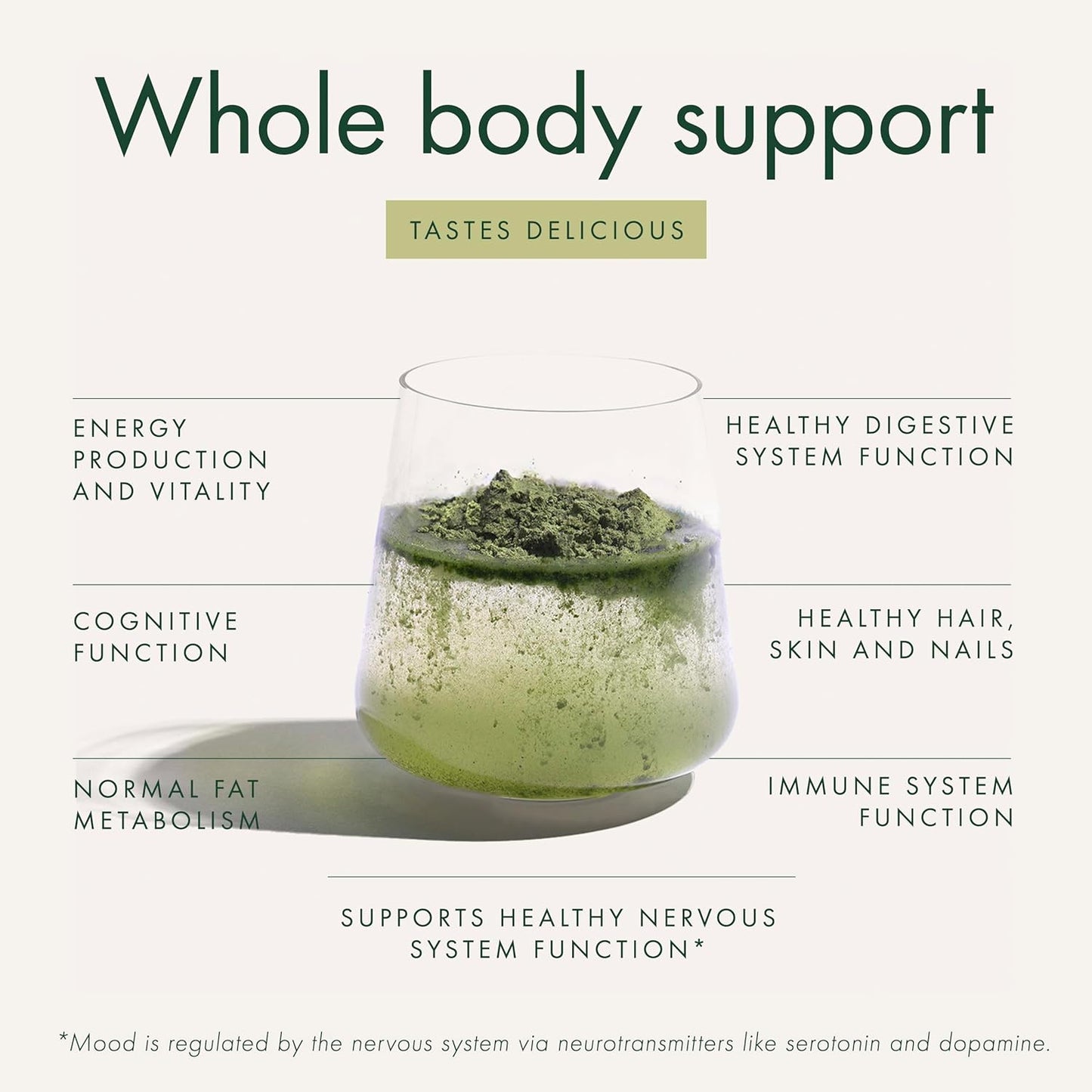 WelleCo The Super Elixir Daily Greens Powder, Probiotic Drink Mix with Whole Foods, Gluten Free, Vegan Gut Health Powder, Energy, Immunity, Healthy Skin, Hair & Nails (300g, Unflavored) Jar