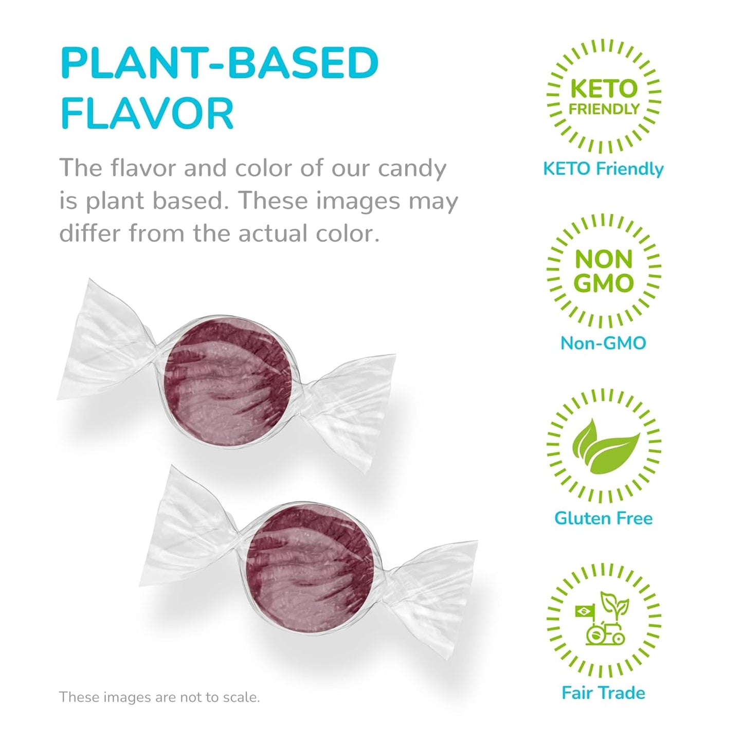 Stevita Hard Candy, Glorious Grape - 25 Individually Wrapped Pieces - Sugar & Aspartame Free - Naturally Flavored & Sweetened - Non-GMO, Gluten Free, Keto Friendly