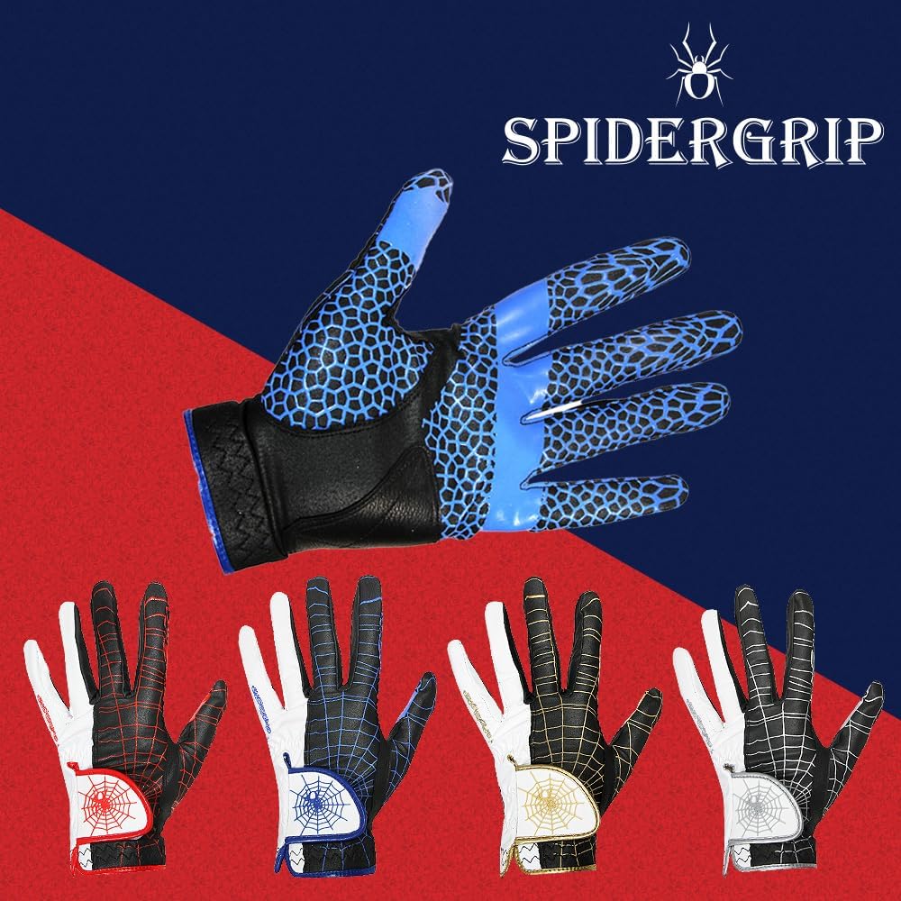 J&S Sporting Spider Grip Nonslip Golf Gloves for Men, Mens Golf Glove for Right Handed Golfer