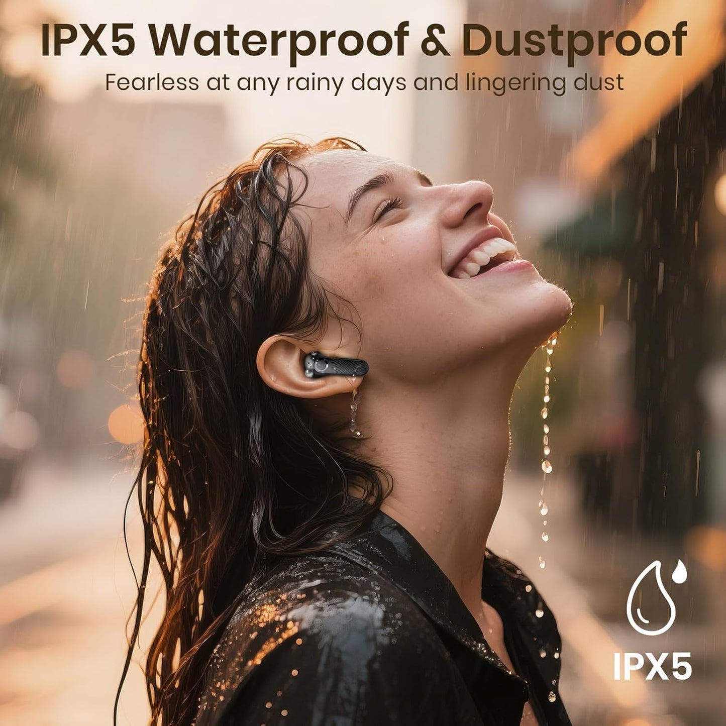 Wireless Earbuds 5.4 Bluetooth Headphones 100H Bluetooth Earbuds Active Noise Cancelling Earphones in-Ear Earbud with 4 ENC Noise Cancelling Mic IP5 Waterproof Earphones for Android iOS