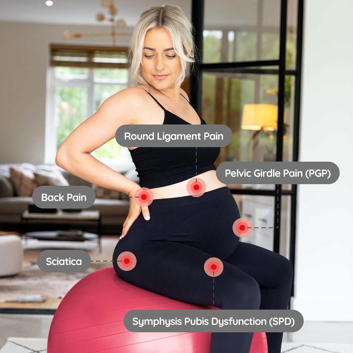 BABYGO® Birthing Ball for Pregnancy & Labor + Our Award Winning Book - Exercise, Birth & Recovery Plan, 5X Stronger Than a Yoga Ball with Eco Friendly Material
