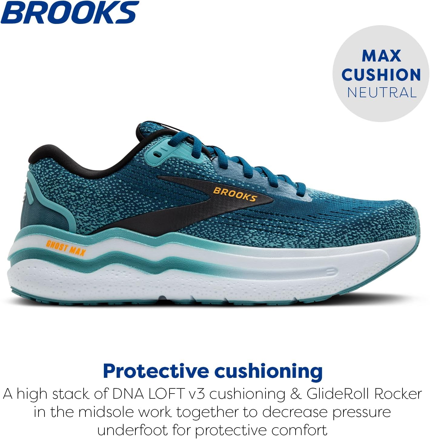 Brooks Men’s Ghost Max 2 Running and Walking Shoes