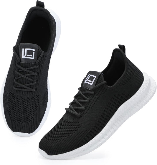 LCGJR Men's Running Shoes Ultra Lightweight Breathable Comfortable Walking Shoes Casual Fashion Sneakers Mesh Workout Shoes