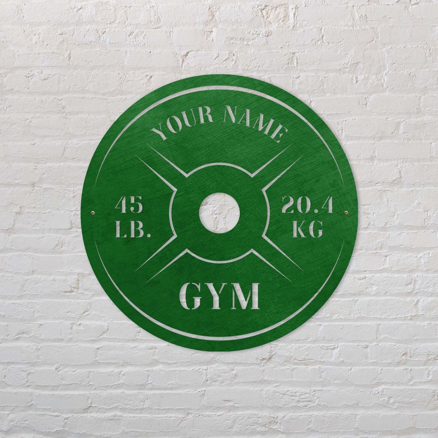 Personalized Home Gym LED Tin Metal Sign Multiple Sizes, Weight Lifting Exercise Workout Room Training Fitness Center Motivational Inspirational Quotes Decor Wall Art Hanging Accessories (08 w/o LED)