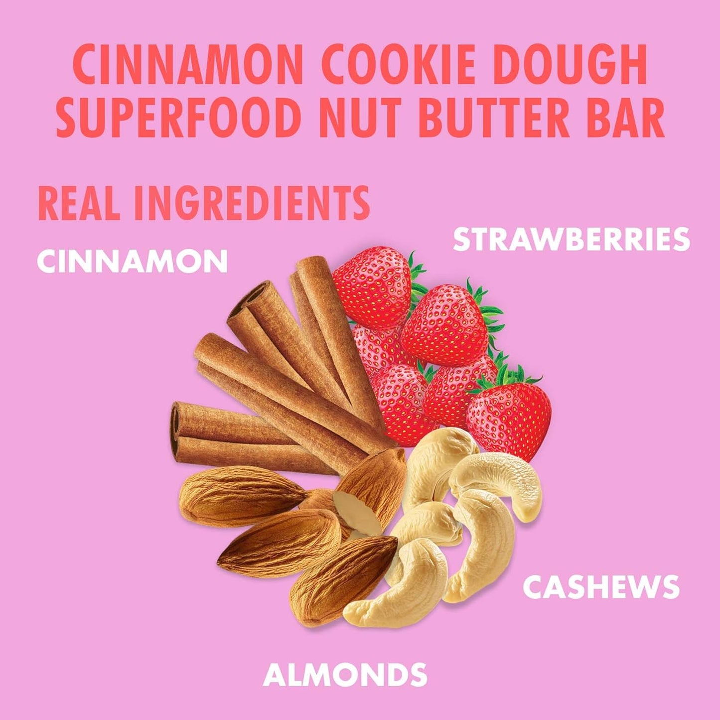 B.T.R. Nation Vegan Superfood Protein Bars - Strawberry Shortcake VITALITY | 12 Bars | Keto, Plant Based, and Gluten Free Low Carb, Sugar Alcohol Free, & Boosted with Powerful Superfood!