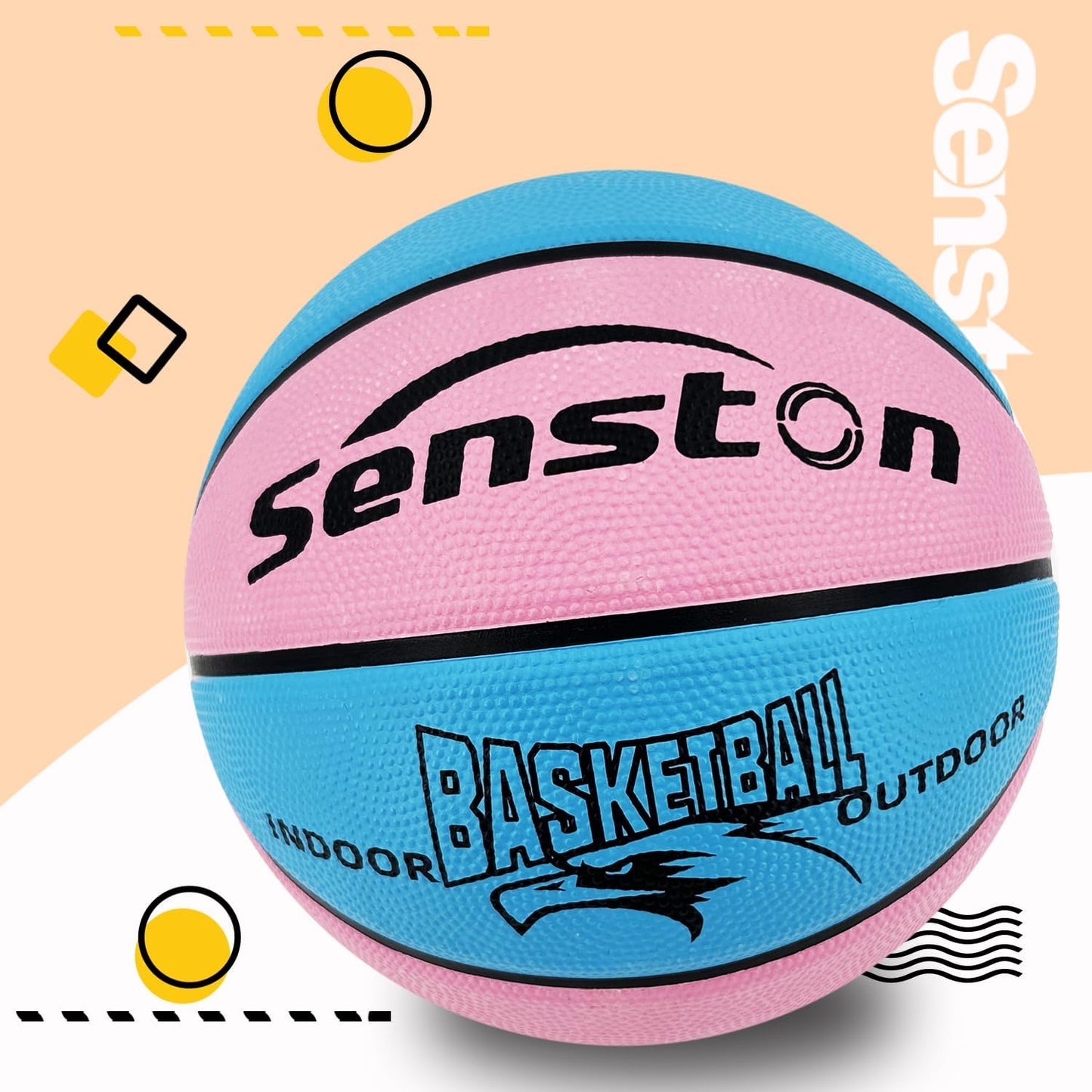Senston Kids Basketball Balls Size 3/5/7 Basketballs Indoor Outdoor 27.5/29.5 inch Basketball Gifts for Kids/Girls/Boys