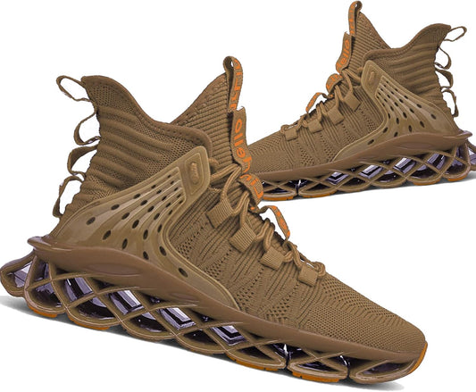 Hello MrLin Men's Running Shoes Non Slip Athletic Tennis Walking Blade Type Sneakers Hip Hop