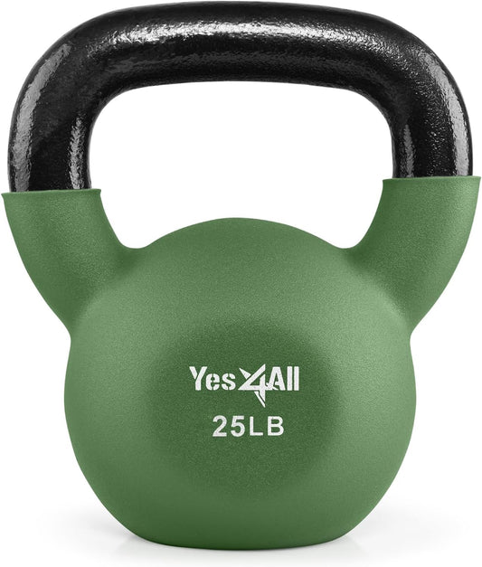 Yes4All Kettlebells 5lbs-65lbs & Kettlebell Sets Adjustable Weights, Kettlebell for Weight Training, Home Workout Equipment with Secure Grip for High Rep, Exercise Equipment