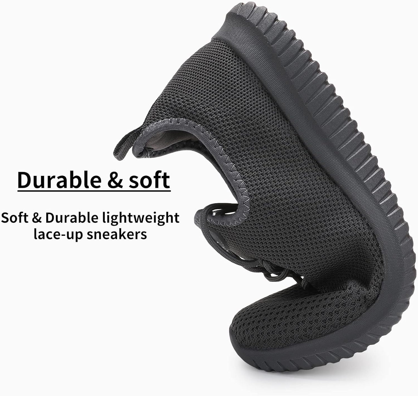 WXQ Men's Running Shoes Comfortable Lightweight Breathable Walking Shoes Mesh Workout Casual Sports Shoes