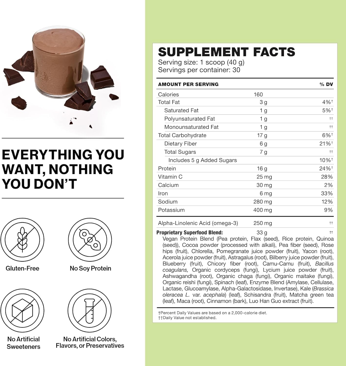 Shakeology Plant Based Protein Powder Blend – Gluten-Free Shake with Vitamins and Minerals – Helps Support Weight Loss, Lean Muscle, Gut Health – Chocolate, 30 Servings
