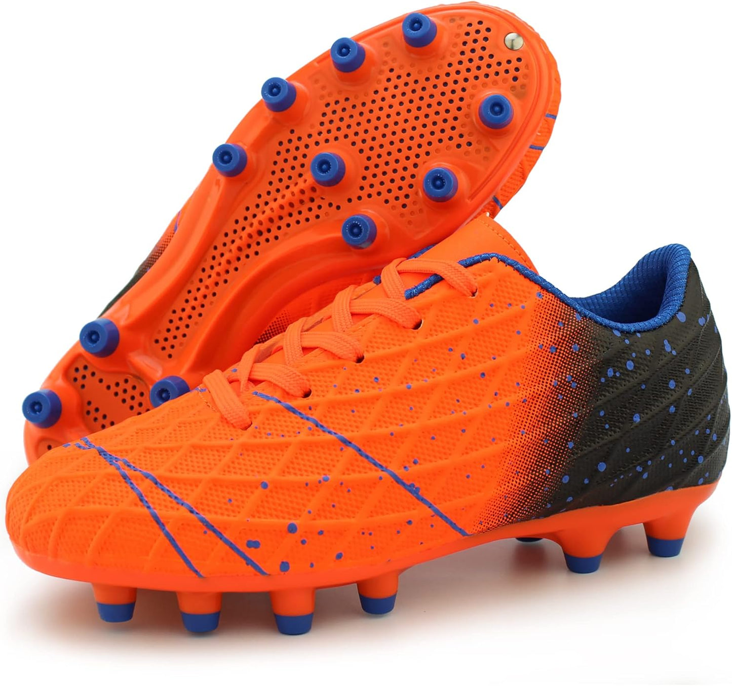 Tobfis Kids Athletic Outdoor Firm Ground Soccer Cleats Shoes(Toddler/Little Kid/Big Kid)