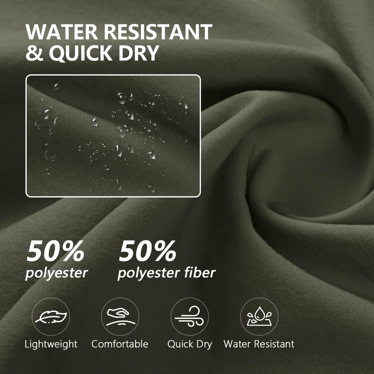 Hiking Pants Women Lightweight Cargo Pants Quick Dry Water Resistant Outdoor Travel Pants with Zipper Pockets