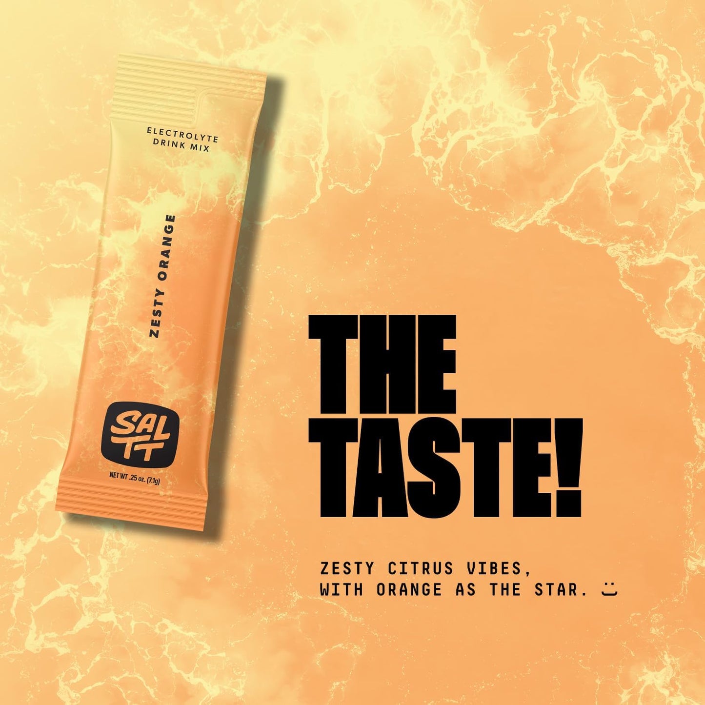 Keto Chow SALTT Electrolytes Powder Packets, Zesty Orange (30 Hydration Packets) - Magnesium, Potassium, Sodium, Trace Minerals - Vegan, Sugar Free, Gluten Free - Travel Essentials - Made in USA