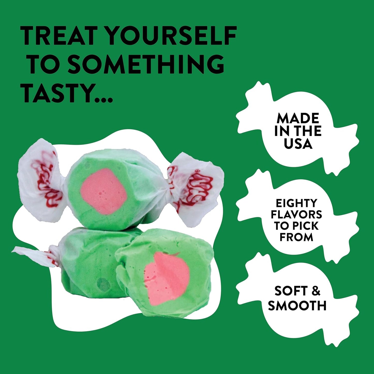 Taffy Town Saltwater Taffy, Watermelon, 2.5Lb