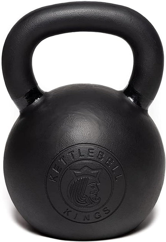Kettlebell Kings Powder Coated Kettlebell Weights - 9-97 lb Strength Training Kettlebells for Men and Women - Hand Weights Workout Gym Equipment - Weights Set for Home Gym- New
