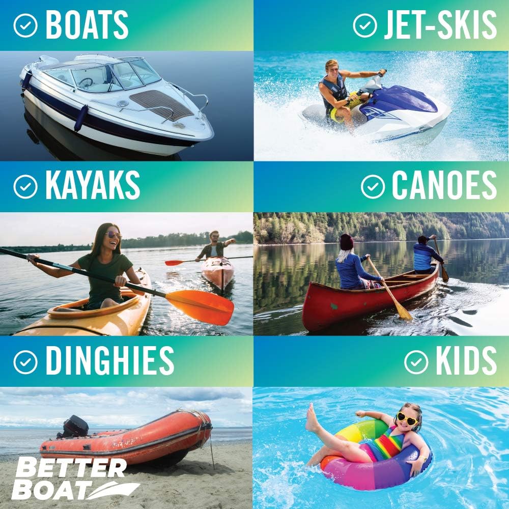 Boat Paddle Telescoping Plastic Collapsible Oar, Kayak, Jet Ski, Rafting, Mini Canoe Paddles, Tubing Floats, Rowing Safety Accessories for Kids and Adults