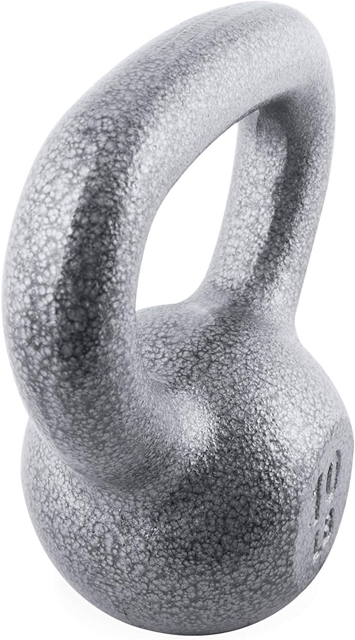 WF Athletic Supply Hammerstone Painted Cast Iron Kettlebells, Home & Gym Equipment, Great for Strength Training, Full Body Workout & Crossfit Training, Color & Size Options Available in 10-80 Pounds