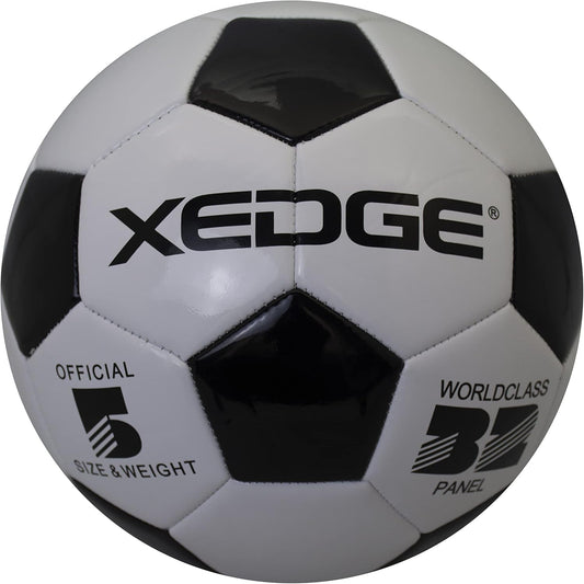XEDGE Official Size Soccer Ball,Size 5 Training Ball for Girls,Boys,Youth Teenagers,Adults,Machine Stitched for Indoor Outdoor Play