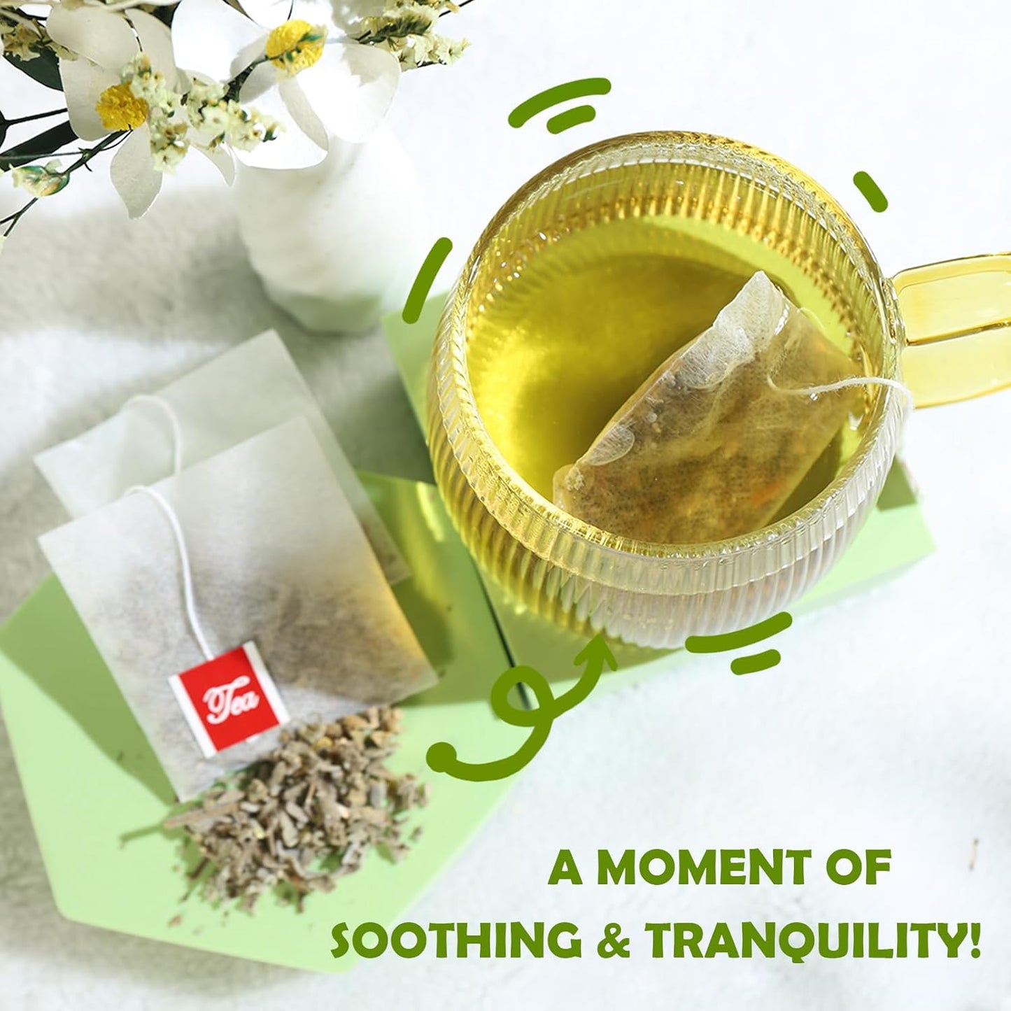 TEARELAE - Premium Sage Leaf Tea Bags - 1.5g x 40 Count - Natural Cut & Sifted Sage Herb Salvia Officinalis - Non-GMO - Caffeine-free - Digestion Support & Breath Support