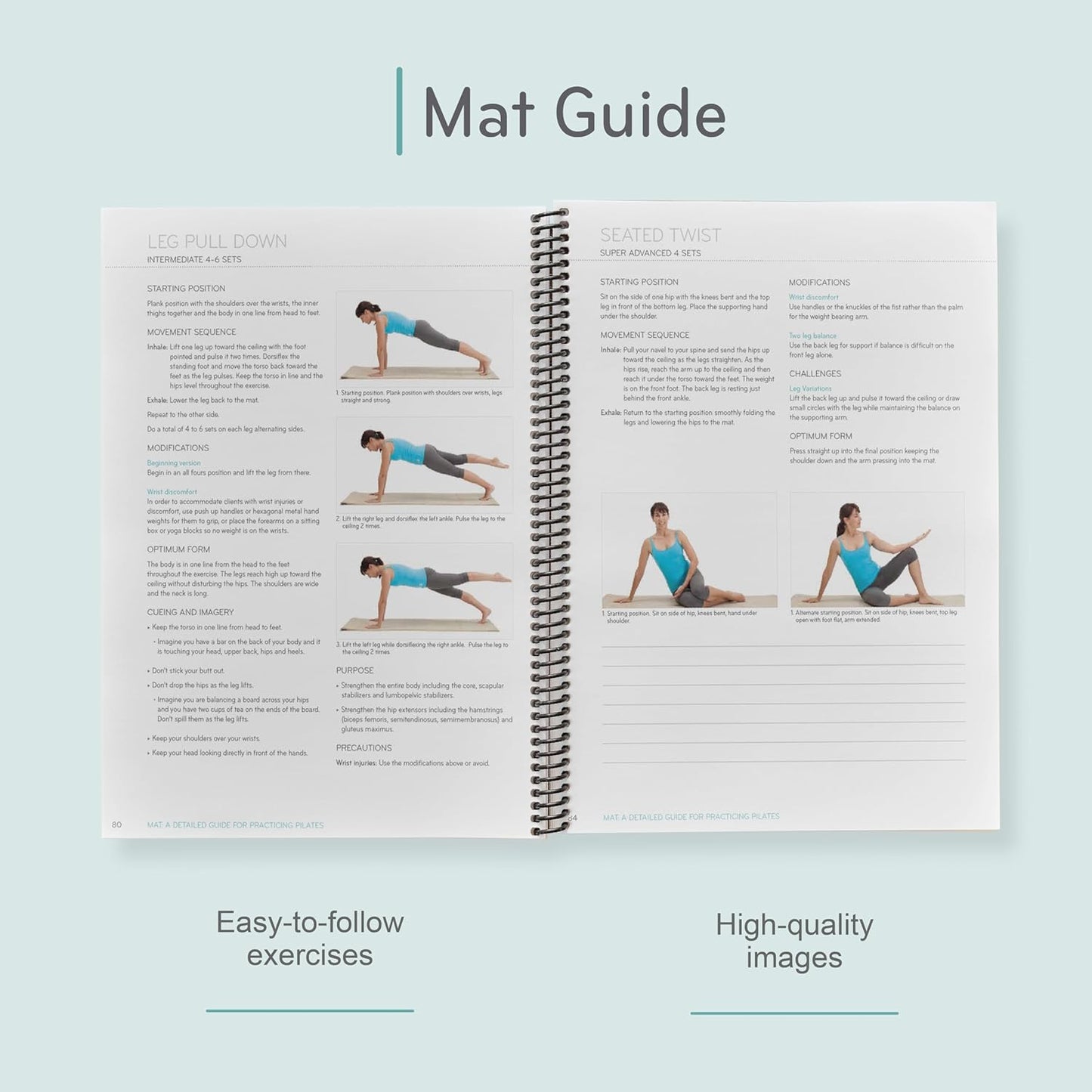 Balanced Body Mat Guide, Pilates Mat Guide for Workout Equipment, for Home Gym or Studio Use