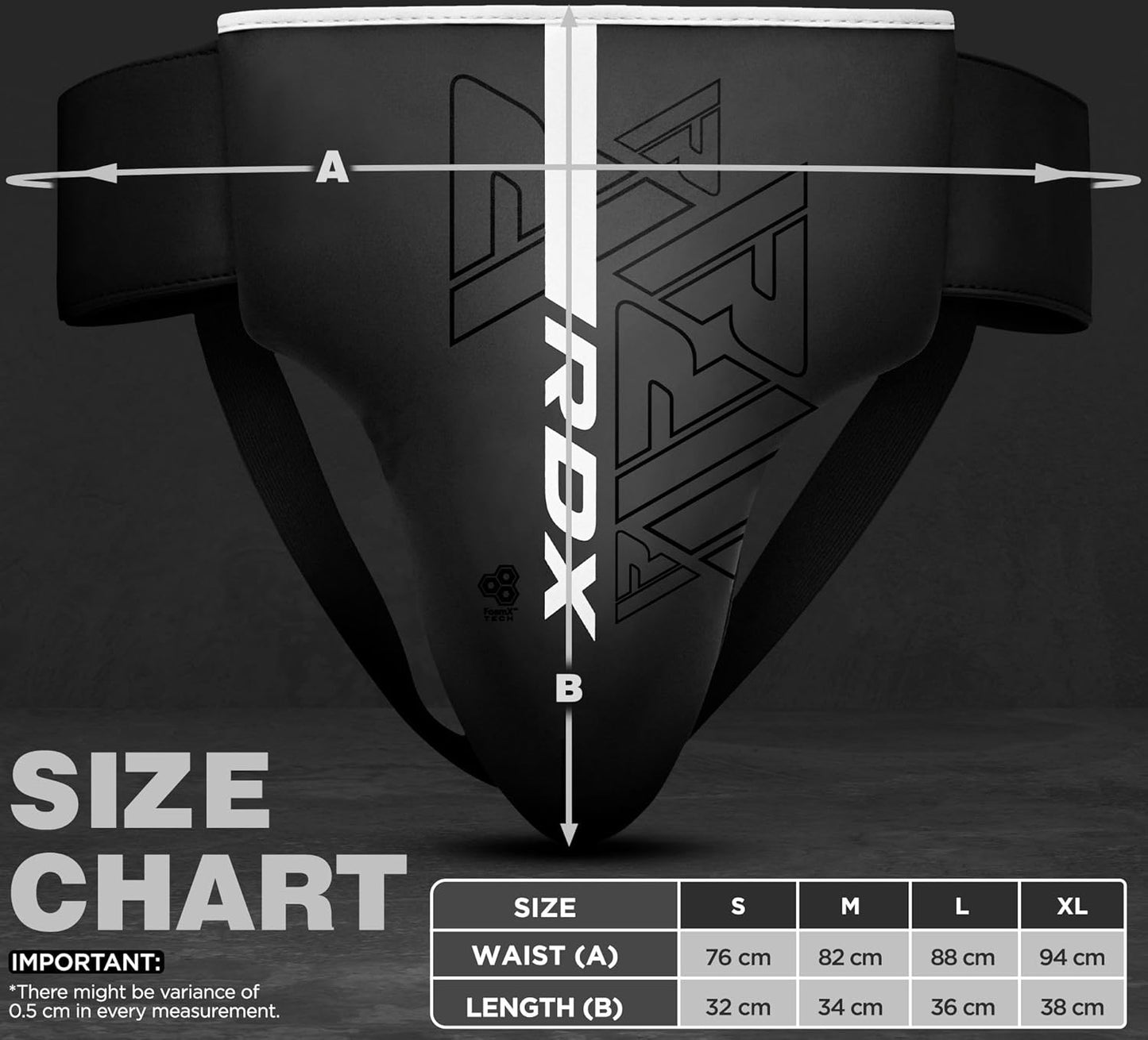 RDX Groin Protector for Boxing, Muay Thai, Kickboxing and MMA Fighting, Maya Hide Leather Abdo Gear for Martial Arts Training, Men Jockstrap Abdominal Protector for Sparring, Taekwondo and Grappling