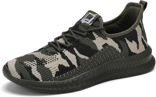 LCGJR Men's Running Shoes Ultra Lightweight Breathable Comfortable Walking Shoes Casual Fashion Sneakers Mesh Workout Shoes