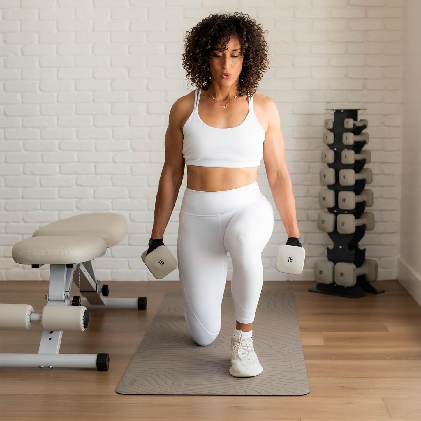 SafeGrip Dumbbells, Anti-Slip, Anti-Roll, Thick Handles, Free Weights, Square Dumbbells for Secure Workouts at Home, Weightlifting, and Personal Training