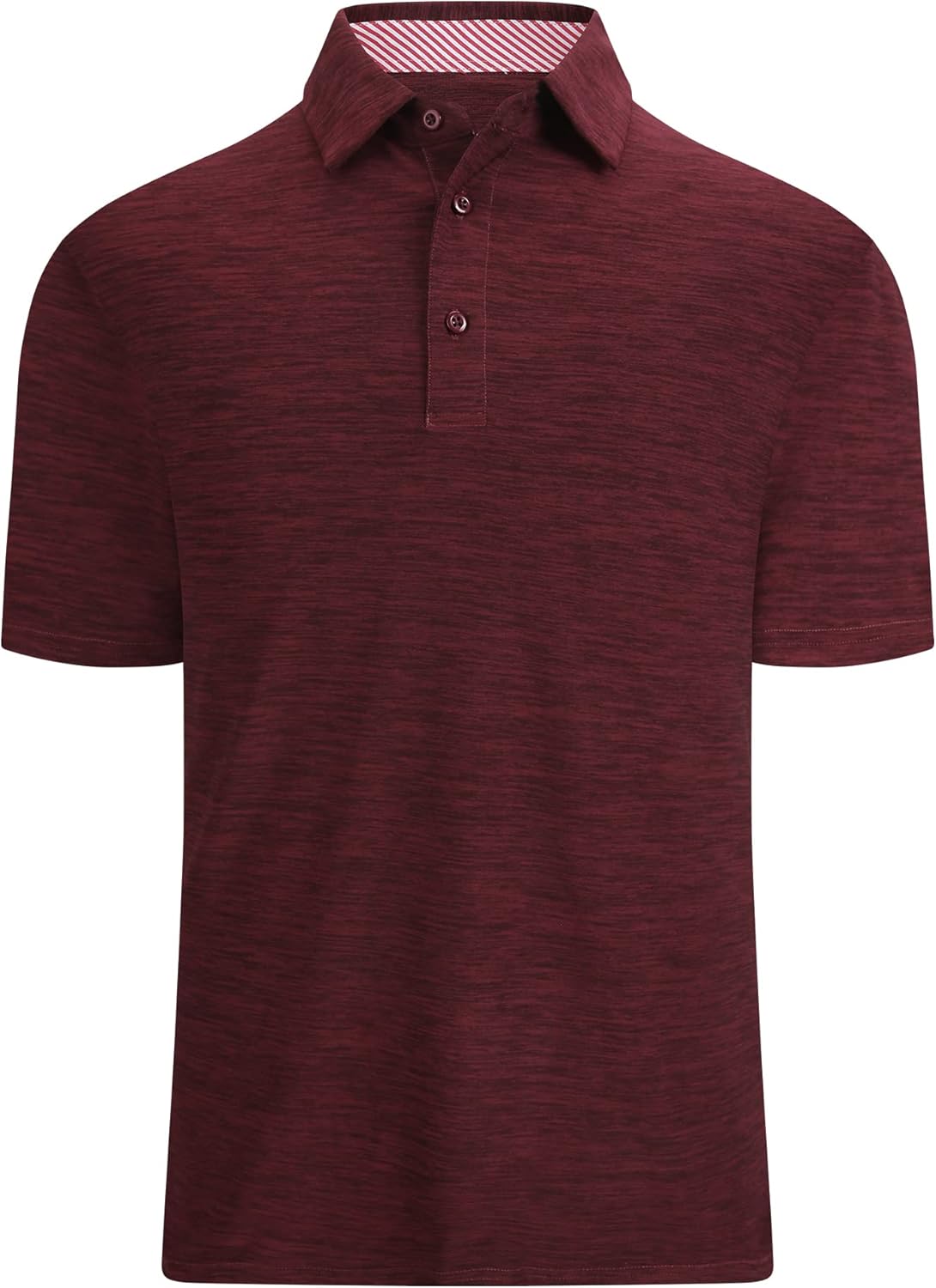 Damipow Premium Golf Shirts for Men Dry Fit Performance Polo Short Sleeve Collared Shirt