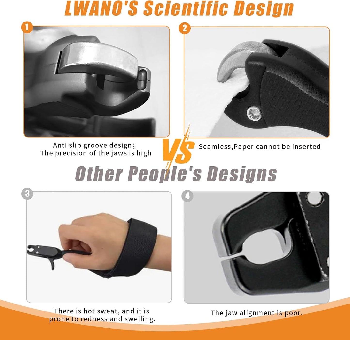 LWANO Archery Compound Bow Release Aids Trigger 3-4 Finger Adjustable Wristband Thumb Arrow Release Aids for Adults Youth Hunting Shooting Training Accessories