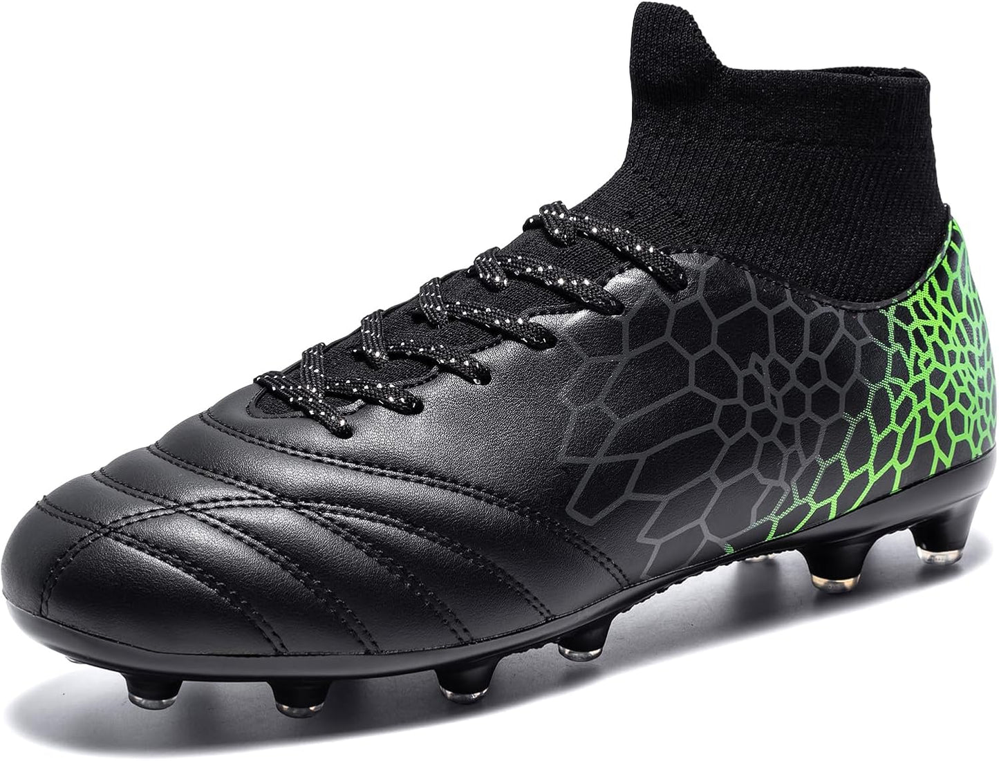 Boys Girls Soccer Cleats Youth Training Football Cleats High-top Soccer Shoes for Little/Big Kid