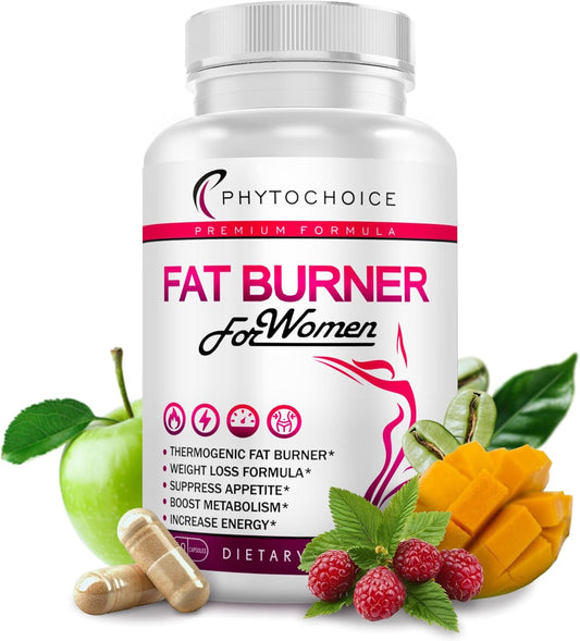 Raspberry Ketones Supplement for Women - Raspberry Ketones, Green Tea & African Mango - Fat Burner Diet Pills That Work Fast for Women, All-Natural Weight Loss Vitamins, Supports Bloating & Metabolism