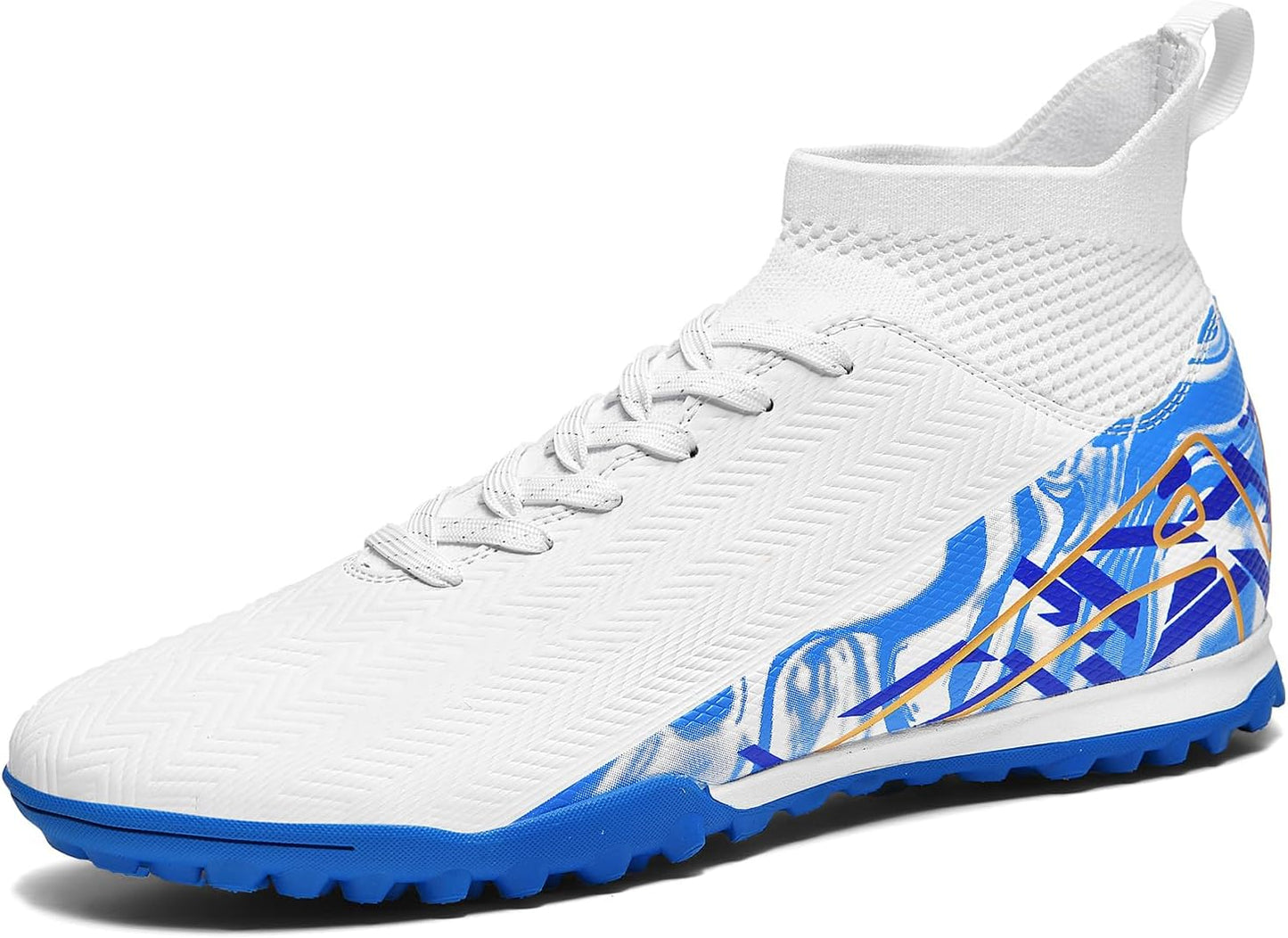 Indoor Soccer Cleats Mens Womens Turf Soccer Cleats Wide Socer Shoes FG AG TF High Ankle Football Boots