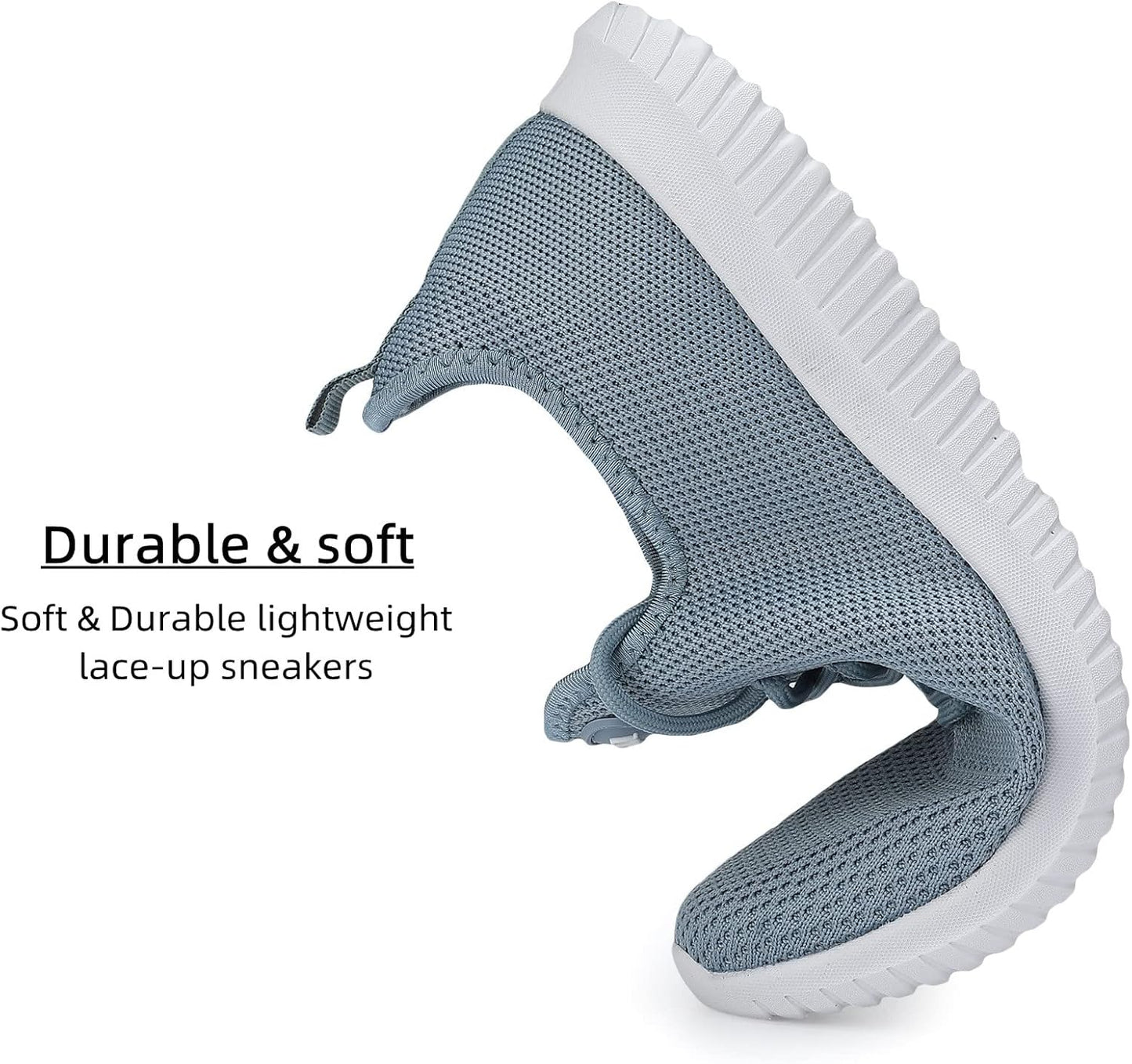 WXQ Men's Running Shoes Comfortable Lightweight Breathable Walking Shoes Mesh Workout Casual Sports Shoes