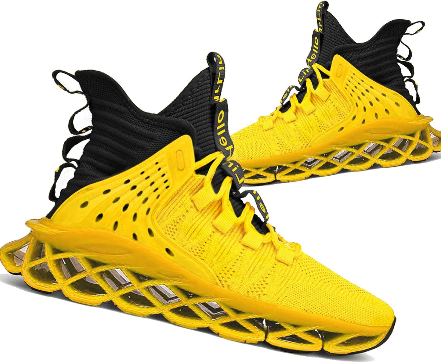 Hello MrLin Men's Running Shoes Non Slip Athletic Tennis Walking Blade Type Sneakers Hip Hop