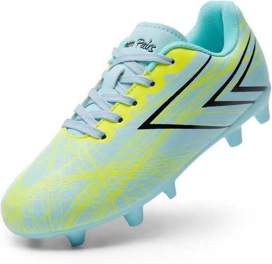 DREAM PAIRS Boys Girls Soccer Cleats Kids Youth Firm Ground Football Shoes for Little/Big Kid