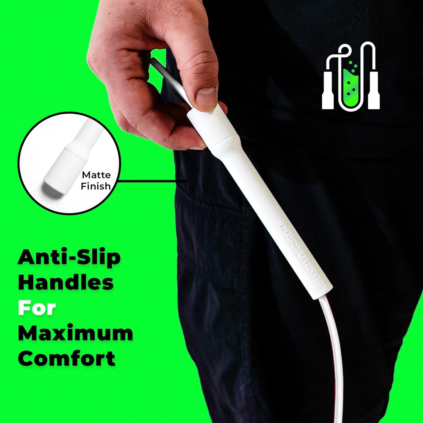 Premium Tangle-Free Jump Rope for Men & Women | Adjustable 10ft Skipping Rope | Ideal for Boxing, CrossFit & Cardio Training | Speed Rope for Fitness & Double Unders | Shatterproof Ergonomic Handles | Durable 5mm Cord