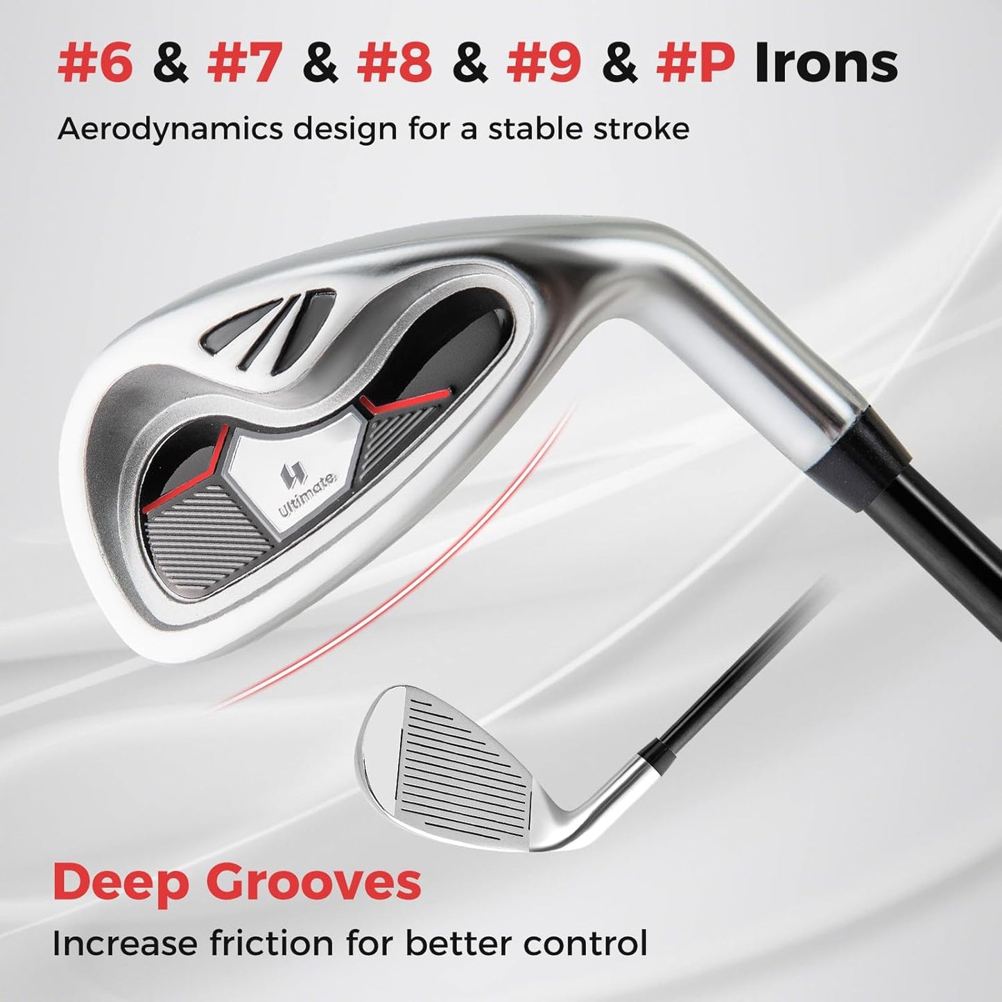 Goplus Complete Golf Club Set for Women, 9 Pieces Golf Clubs with #1 Driver, #3 Fairway, #4 Hybrid, #6 & #7 & #8 & #9 & #P Irons, Putter, Head Covers, Ladies' Right Handed