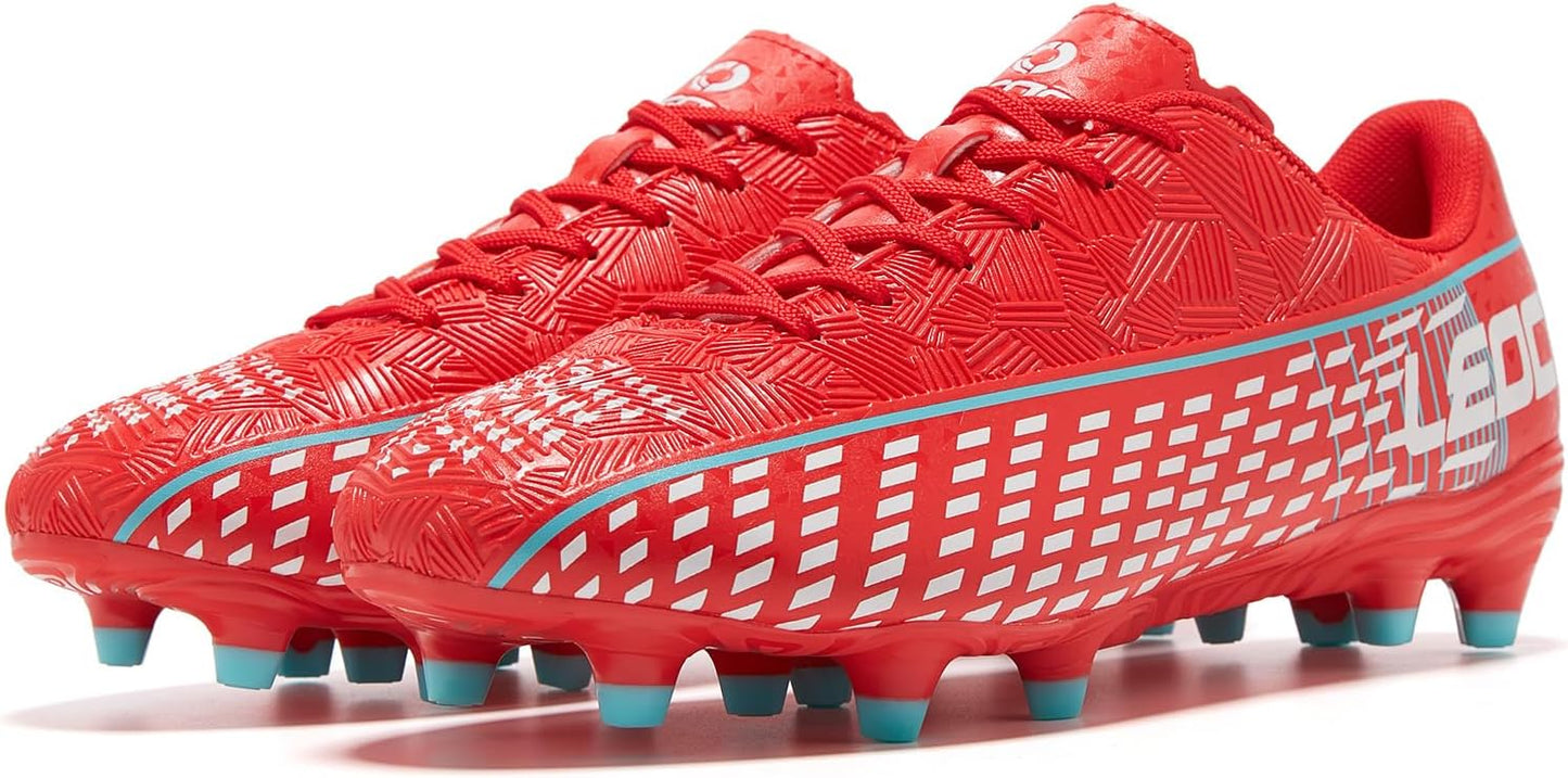 Soccer Cleats for Men's and Women's Outdoor Unisex Football Shoes Firm Rugby Boots