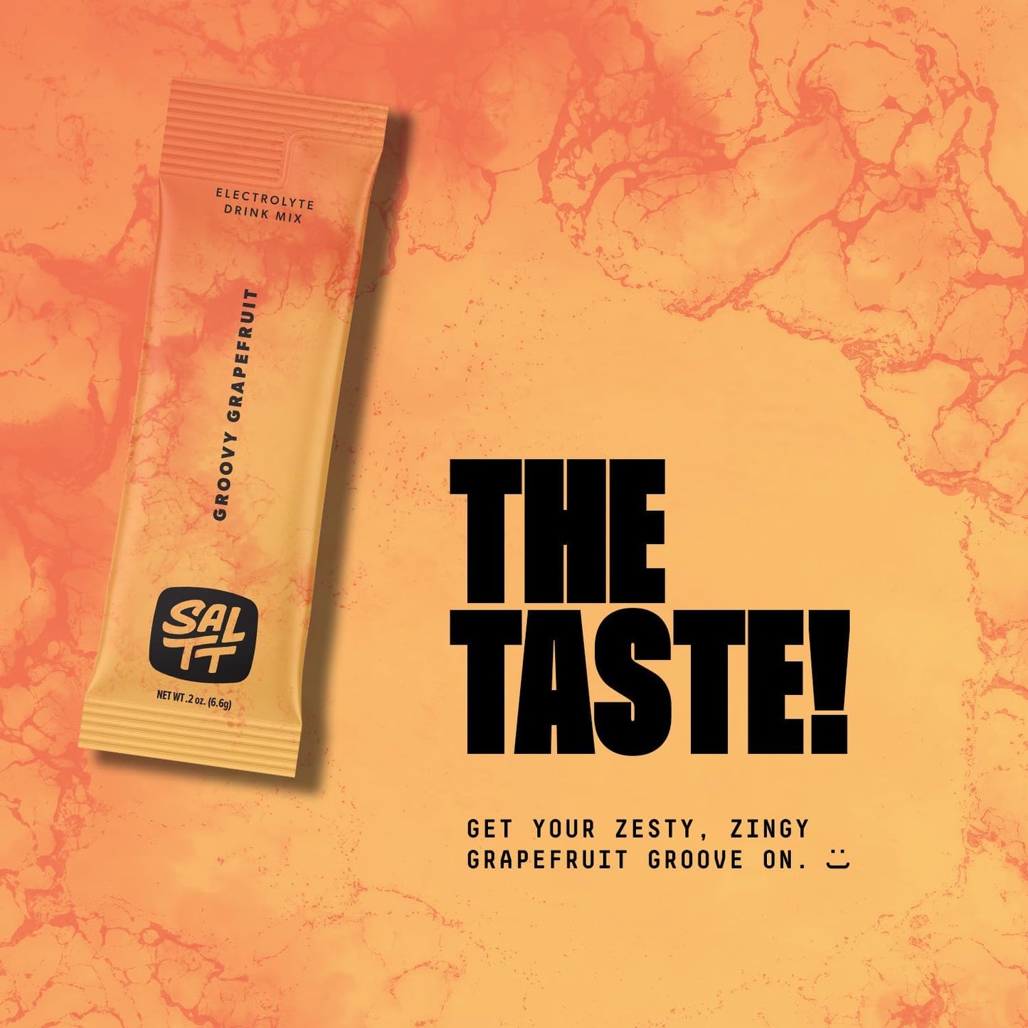 Keto Chow SALTT Electrolytes Powder Packets, Groovy Grapefruit (30 Hydration Packets) - Magnesium, Potassium, Sodium, Trace Minerals - Vegan, Sugar & Gluten Free - Travel Essentials - Made in USA