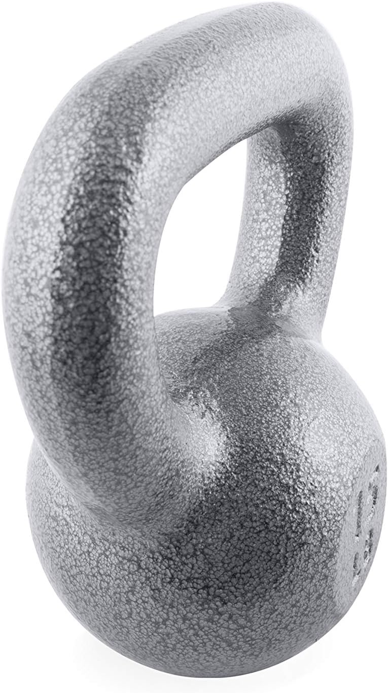 WF Athletic Supply Hammerstone Painted Cast Iron Kettlebells, Home & Gym Equipment, Great for Strength Training, Full Body Workout & Crossfit Training, Color & Size Options Available in 10-80 Pounds