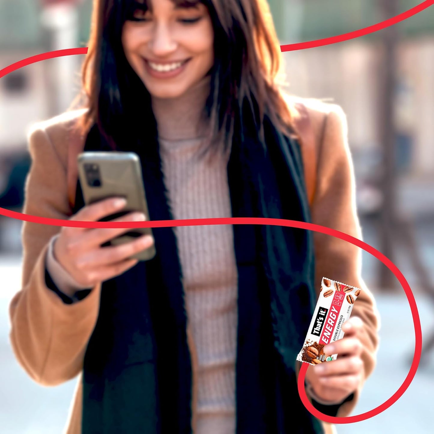 That’s it. Organic Energy Coffee Mini Bars - (1 Mini Bar = 2 Espresso Shots) Grab and Go, No Added Sugars, Non-GMO, Caffeine Power Snack, Kosher, Allergy Friendly (Double Espresso - 15 Count)