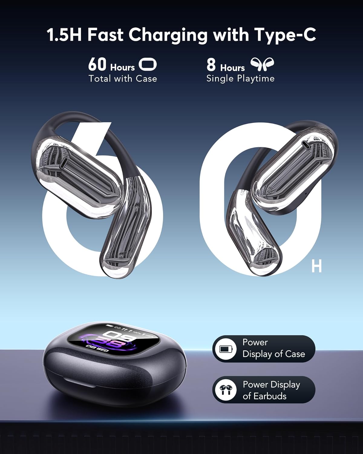 EUQQ AI Language Translation Earbuds, Bluetooth 5.4 Headphones Translator for 144 Languages & Accents