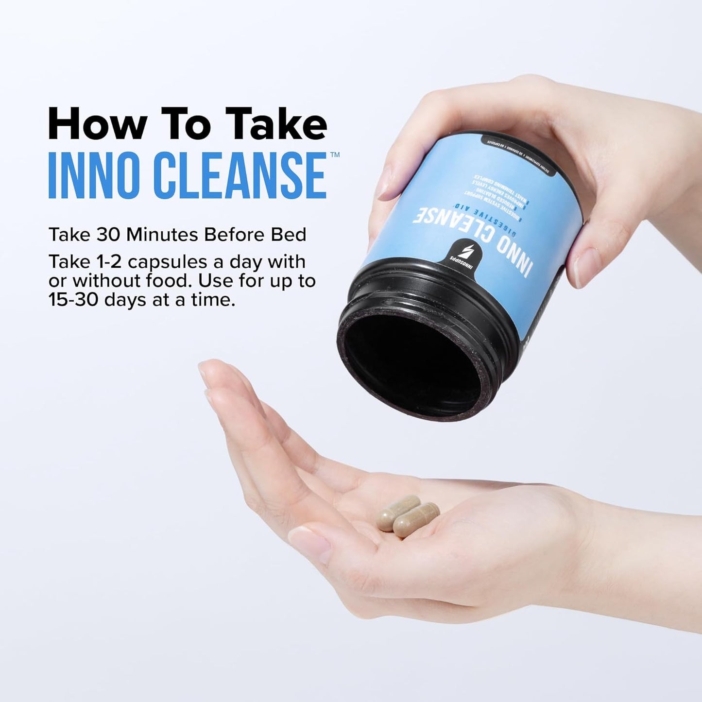 Inno Cleanse - Waist Trimming Complex | Digestive System Support & Aid | Reduced Bloating | Improves Energy Levels | Gluten Free, Vegan Friendly