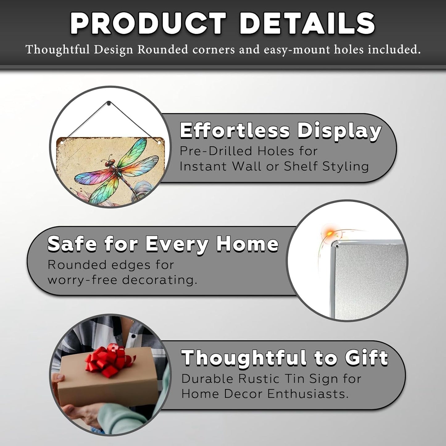 Vintage Tin Sign Those We Love Don't Go Away They Fly Belive Us Every Day Tin Sign for Home Farm Outdoor Bathroom Restaurant Cafes Bars Club Kitchen Garage Art Wall Decor 12 * 16inch