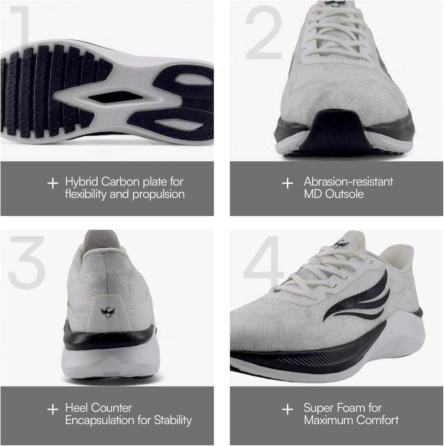 Swift Running Celer Men's Lightweight Running Shoes Comfortable Sneakers for Walking, Daily Runs, and All-Day Wear