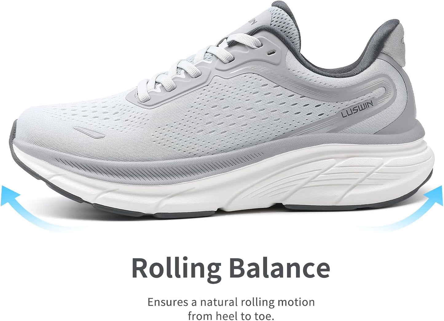 Men's Walking Shoes Lightweight Breathable Cushioning Running Shoes Athletic Tennis Workout Gym Non Slip Comfortable Fashion Sneakers